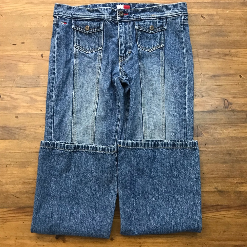 Tommy Hilfiger 90’s Lo Rise Jeans Sz 11 Wide Leg O - Picture 3 of 8